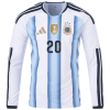 Alexis Mac Allister Argentina 26/27 Long Sleeve Authentic Home Jersey